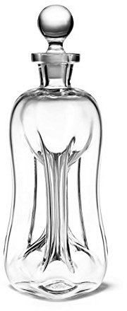 Holmegaard 3-Pillar H26 cm Klukflaske aus mundgeblasenem Glas Handarbeit, klar