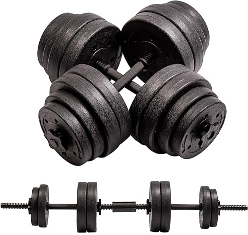 RIP X 30kg Adjustable Dumbbell Barbell Weight Set with Bar Joiner Included