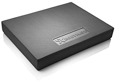 BODYMATE Balance Pad 2GO 44x33x6cm SCHWARZ, WEICHE Variante für Freizeit- und Profi-Sportler, Stabilitäts- und Core-Training, Verbesserung von Gleichgewicht, Koordination und Stabilität