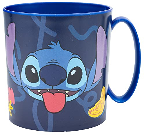 TASSE EN PLASTIQUE DE 350 ML SANS BPA, PASSANT AU MICRO-ONDES | STITCH PALMS, Bleu