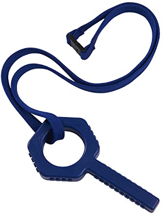 Sensory Direct Chewbuddy Pl!ng Tuff – Confezione da 1, forte aiuto sensoriale per masticare o dentizione | per bambini, adulti, autismo, ADHD, ASD, SPD, esigenze motorie orali o ansia, blu navy