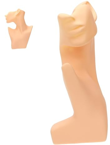 Holibanna Mannequin Buste pour Colliers Support De Présentation Élégant Et Pratique pour Bijoux Outil De Photographie Et Organisateur De Dresser Modèle De Buste De Couleur Peau