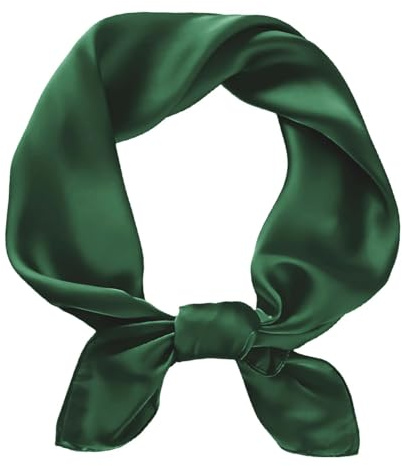 BSBUY Square Satin Silk Scarf Plain Neck Scarf, Lightweight Plain Bandana Wrap Square Large Square Satin Headscarves Hair, Accessories Classic Hair Scarf for 50s 60s Style Wedding Valentine(70 * 70)