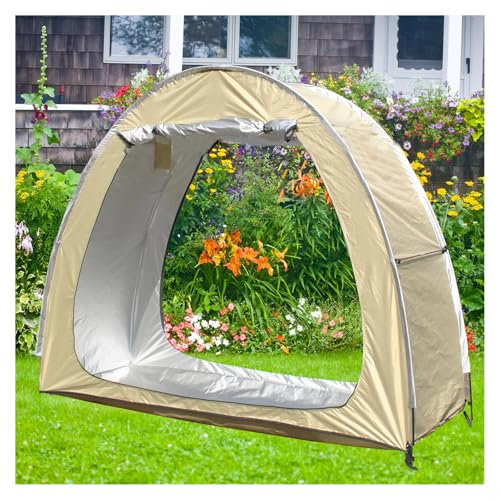 2 PCS Box Biciclette Può Essere Giuntato Box Biciclette con Tessuto Oxford 210D PU4000 Impermeabile Tettoie per Esterno Box Biciclette,Yellow