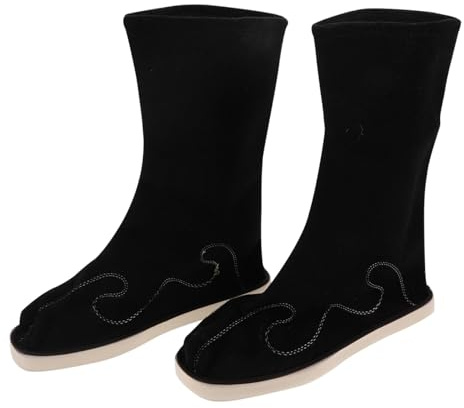 Healvian Traditionella Hanfu- för med Konstnärlig Halkfri Sula Bekväma Säkra Midcalf-stövlar för Kung Fu Träning Cosplay Festivalbruk