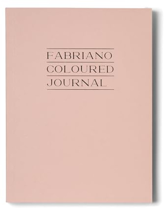 FABRIANO 19112161 – Skissbok COLOURED JOURNAL, tonpapper, högkvalitativt 110 g/m² papper för blyertspenna, fineliner och märkpenna