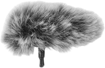 Toyvian Microfono Schermo Antivento Piccolo Copertura Fuzzy per Microfono Paravento Mini Antivento Filtro Anti-pop Riduzione Rumore per Registrazione Vocale Canto Podcast Vlog Studio Uso