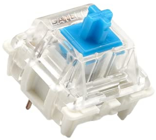 Pack of Gateron ks-9 Key Switches for Mechanical Gaming Keyboards | Plate Mounted (Gateron Blue, 90 Pcs)