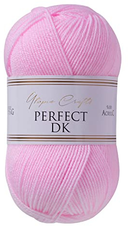 Utopia Crafts DK Double Knitting Yarn 100g (Baby Pink)