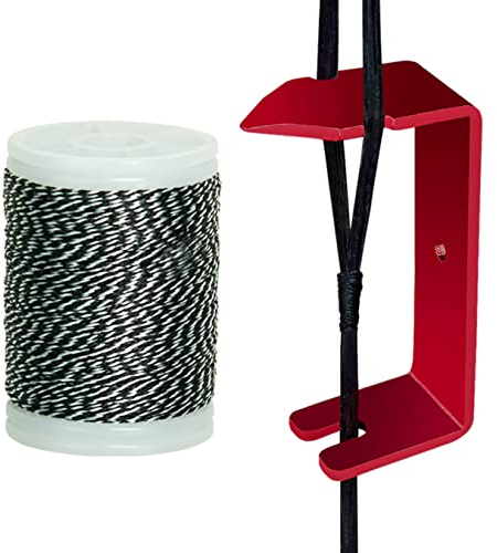 THREE ARCHERS Bogenschießen Bogensehne Separator, Peep Sight Installateur Bogenschnur Servierfaden Bogenschießen Zubehör für Jagdschießen (schwarz&weiß)