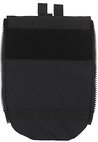 V5 PC Tactical Back Panel Water Bag 3L Hydration Bladder Reservoir Molle System Side Zipper Für FCPC Platte Carrier Jagdweste (Color : BK)