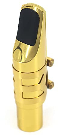 Bocchino per Sassofono Tenore, Bocchino per Sassofono Contralto 7C con Kit Bocchino per Sassofono con Cappuccio in Metallo, per Professionisti e Principianti del Sassofono