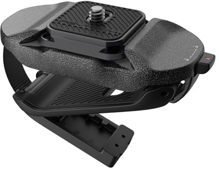 PGYTECH Beetle Kamera Clip V2 mit Platte Schnellwechselsystem für Sony, Nikon, Fuji, DSLR/SLR, Arca Schnellwechselplatte für Action-Kameras Rucksackgurthalterung