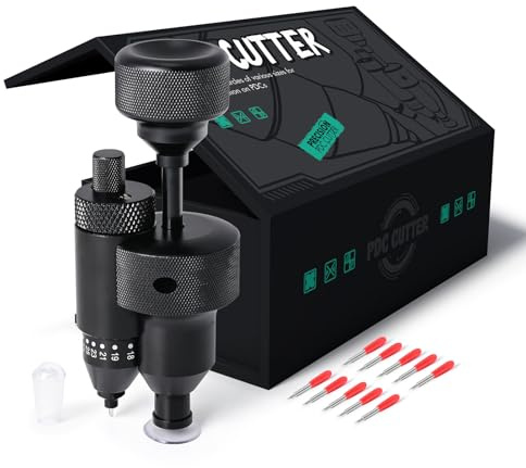 FOSHIO Sensor Cutter Kit 18mm-32mm, PPF Precision PDC Sensor Cutter, Folierungs Werkzeug, Präziser Auto Radar Loch Cutter Hilfe für Fahrzeu Parksensoren