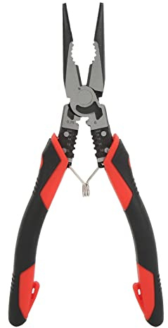 GENGUTOO Compound Action Cutting Pliers CRV Labor Saving Powerful Tools for Metal (Wire Cutter) (Long Nose Plier)