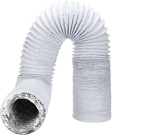 Tubo Aire Acondicionado Portatil Tubo de ventilación de 150 mm y 6 pulgadas, tubo de aluminio de PVC, manguera de ventilación de aire, conducto de escape de aire acondicionado flexible, sistema de ven