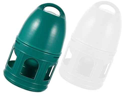 PRETYZOOM Dispensador de Agua para Palomas 2piezas Plástico Portátil Accesorios para Jaulas de Pájaros Comedero de Agua para Aves Domésticas