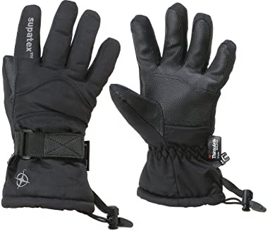 Manbi Kids Rocket Ski Glove - Black - 9-10 Years