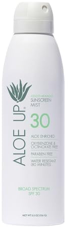 Aloe Up White Collection Sunscreen Spray SPF 30, 4 oz