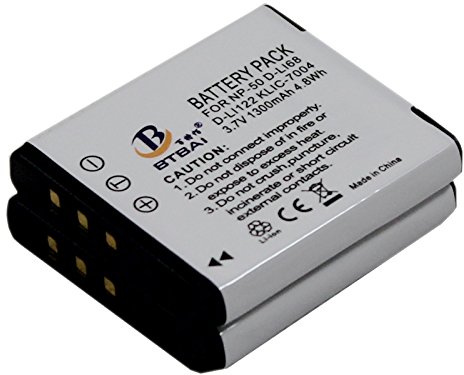 BTBAI 2x D-LI68 batteri + laddare AC/DC enkel för DLI68 D-L168 DL168 D-BC122 D-BC122E D-BC122J D-BC68 K-BC122E D-Li122 DLi122 D-L1122 DL12 Optio A36 A40 S10 S12 V10 VS20 Q Q7 Q10 QS1 Q-S1 kamera k1a