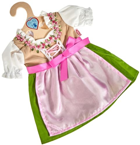 Heless 2113 - Kleid für Puppen, Dirndl Heidi, Größe 35 - 45 cm