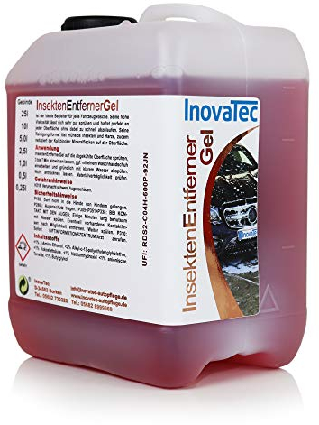 Inovatec Insektenentferner Gel 5L - Entfernt mühelos Insekten und Harze - Der sparsame Begleiter für Jede Fahrzeugwäsche