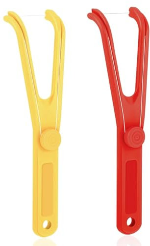 UENXRXE 2 Stück Dental Floss Halter,Floss Pick,Dental Floss Holder Interdentalreinigung Mundhygiene Zahnreinigung Dentalprodukte Perfekt Für Familien Hotels Und Reisen