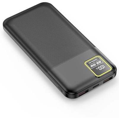 Bateria Externa Carga Rapida iPhone, 10000mah Power Bank 22.5W batería portátil Cargador Universal for Smartphone iPad Tablet Airpods etc (Black, 22.5W bateria Externa Carga rapida)