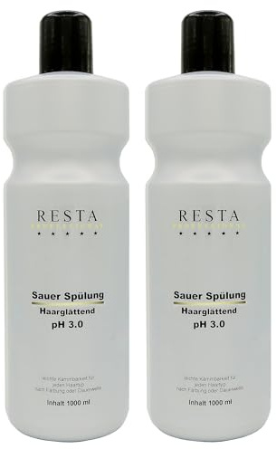 2er Sauer Spülung Resta Professional Haarglättend pH 3.0 1000 ml