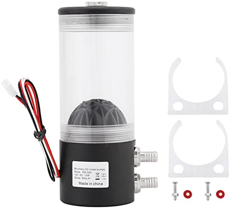 Vattenkylning DC Pump Vattenkylning Pump Vattenkylsystem 500L / H 16dB Tyst 3-stiftanslutning Tjock Rörväggskruvstruktur för PC-kylning