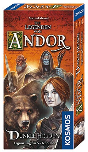 KOSMOS 692841- Die Legenden von Andor - Dunkle Helden, 2-6 Personen Ergänzung für den Fantasy-Klassiker Die Legenden von Andor, ab 10 Jahren