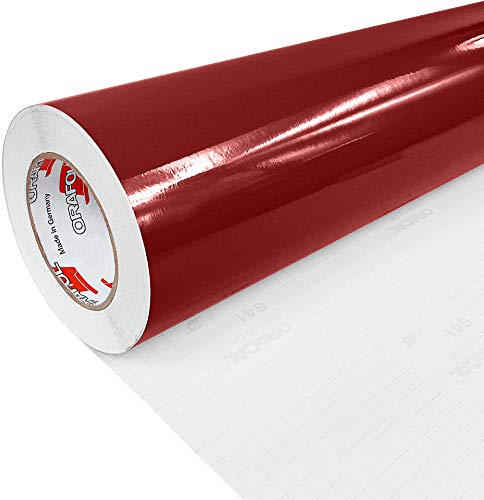 Möbelfolie selbstklebend 100x150 cm | Einfarbig Klebefolie für Möbel | Klebefolie Möbel - einfache Anwendung, ideal für die Renovierung von Küche oder Bad | Möbelfolie | Burgundrot Hochglanz