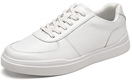 Bruno Marc Sneakers Casual da Uomo Antiscivolo Comode Eleganti Scarpe Sportive con Lacci,Size 46,Bianco,SBFS223M