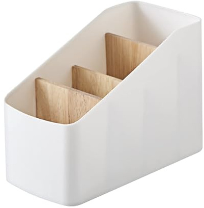 Multifunktions-Aufbewahrungsbox für den Schreibtisch, Fernbedienung Halterung, abnehmbar, Fernbedienung, Fächer, Aufbewahrungsbox aus Holz, Aufbewahrungsbox, TV-Fernbedienung