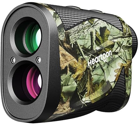 Heartgon Hhr01 1200 Yards Rechargeable Hunting Rangefinder, 6X Magnification, High-Precision Continuous Scan/Distance/Angle/Speed, Waterproof Bowhunting Rangefinder