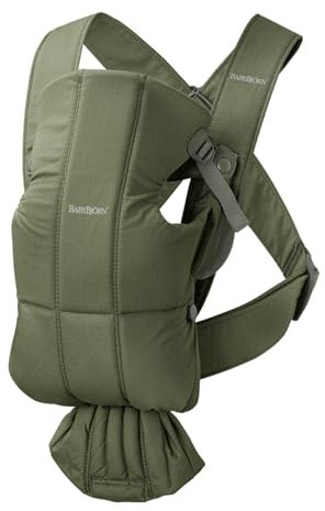BabyBjörn Baby Carrier Mini, Woven, Dark Green