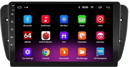 JINFOLI Autoradio Android 9.0, for Seat, Ibiza 6j 2009 2010 2012 2013 MK4 FR Navigazione GPS 2 Din Schermo Audio Multimediale WIFI 2din Player Impianto audio stereo per auto(9in 2G-32G)