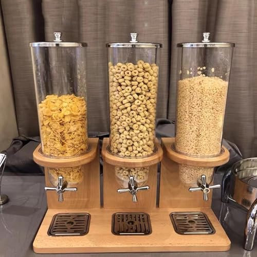 Distributore Di Cereali Da 12 Litri, Distributore Di Riso, Contenitore per Cereali, Contenitore per Alimenti, Cereali, Fagioli, Noci, Snack, Farina D'avena