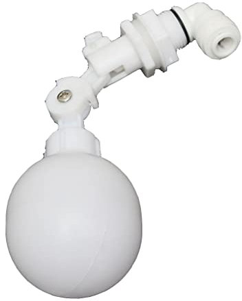 Flytande kulventil, 3/8'' justerbar plast mini flytventiler, automatisk flottörventil Vattennivåkontrollventil Vattentank Vattentorn