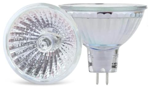 UGEFKMQ 1PCS Faretto alogeno MR16 230V 20W Lampadina alogena Coppa GU5.3 50 Watt 230 Volt MR16 Lampadine alogene Riflettore bianco caldo 20W