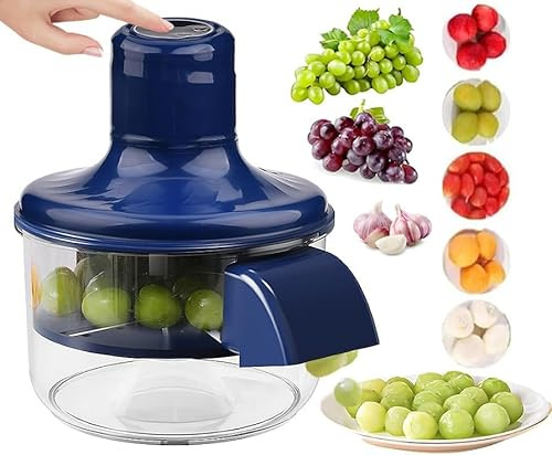 Electric Grape Peeling Machine, Garlic Peeler, Garlic Peeler Machine, Automatic Small Fruit Peeling Tool Rechargeable Home Kitchen Aid Peelers Electric Garlics-Peelers for Small Fruit, Garlics