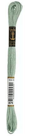 ANCHOR Broderi gängor sticktwist, löplängd: 8 m 875