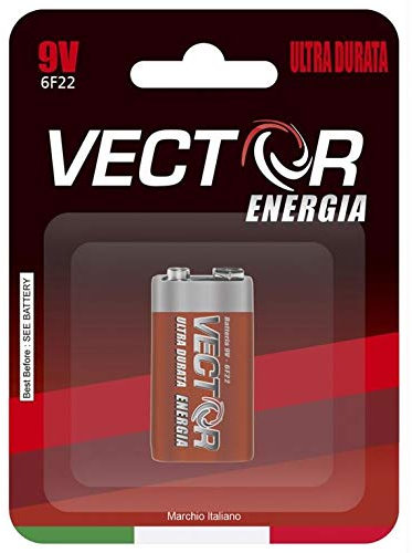 Pila 9 Volt Confezione 1 Pezzi Ultra Durata