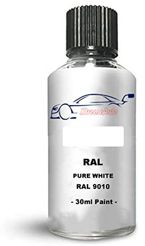 Xtremeauto Touch Up Paint Interior/Exterior RAL 9010 Pure white Dull Matt Finish Interior Scratch Repair: Wall, Cabinets, Trim, Molding, Furniture, Windows, Fascia