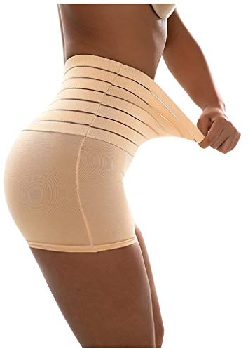 Blingko Culotte Gainante Femme Ventre Plat Culottes Sculptantes Femme Taille Haute Minceur Gainante Amincissante Ventre Plat Invisible Panty Abdominale Récupération Slip Kaki