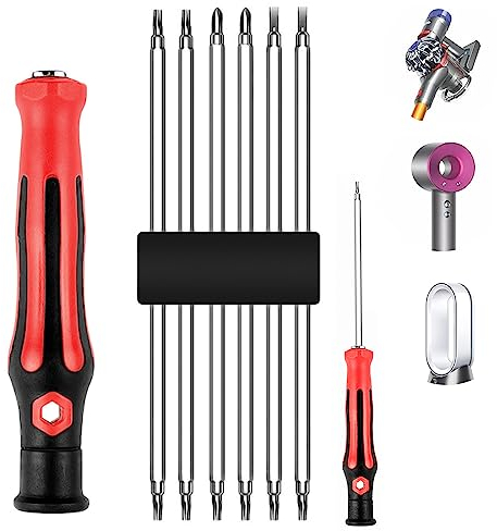 KiimSin Juego de Destornilladores para Dyson secador de Pelo para Dyson V6 V7 V8 V10 V11 V15 DC24 DC40 DC41 DC50, ranurado, Phillips, torx Juego de Destornilladores Mantenimiento Especial Desmontaje