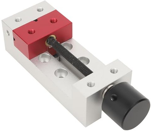 LOCADENCE Mini Flat Clamp Table Jaw, 50mm Aluminum Bench Clamp, Drill Press Vice Opening Parallel Table Vise for Fixing Small Parts, Electronic Products