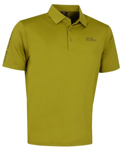 Oscar Jacobson Mens Bullock Tour Polo Shirt - Olive - M