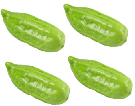 QUMIIRITY 4pièces Modèles De Gourd Bitter Simulés Décoration Artificielle De Légumes pour