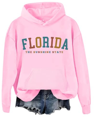 Florida Hoodie, Florida Hoodies, Florida Women Men Hoodie, Florida Shirt Pink